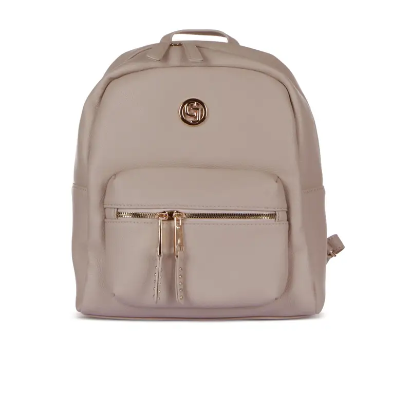 CARRERA Zaino rosa da donna con tasca e zip con borchie