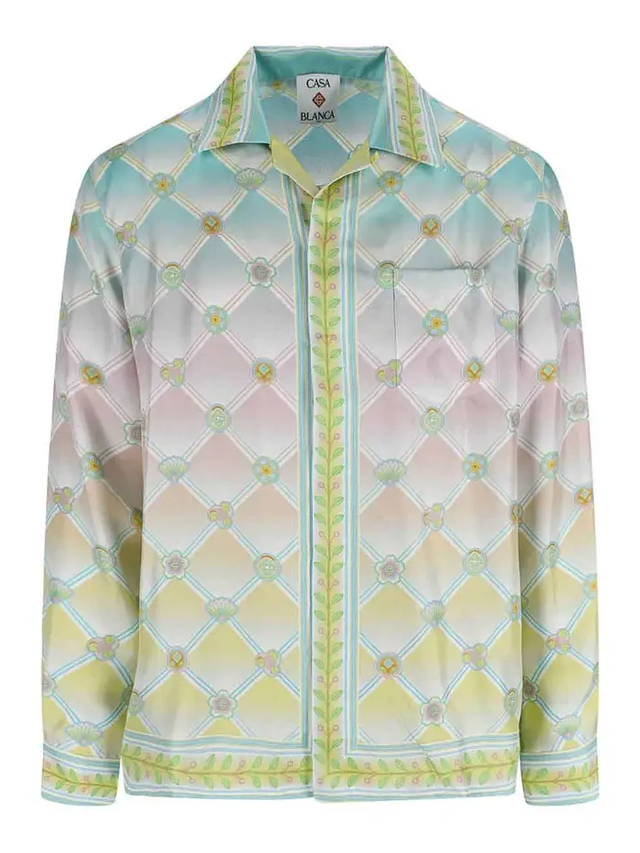 Casablanca Camicia In Seta Multicolore