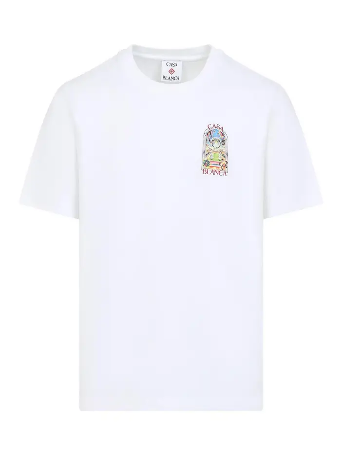 Casablanca Maglietta Corte delle orchidee Bianco