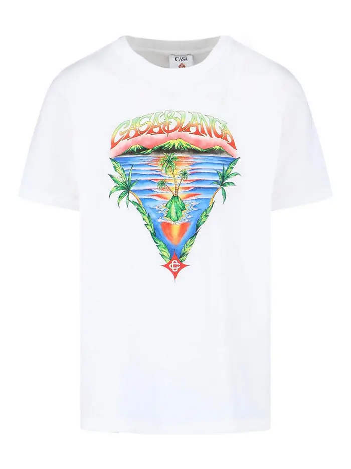 Casablanca T-shirt Bianco