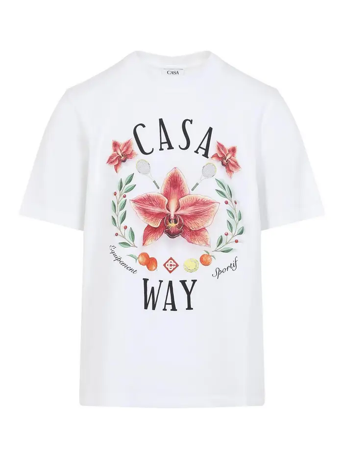 Casablanca T-shirt Casa Way Bianco