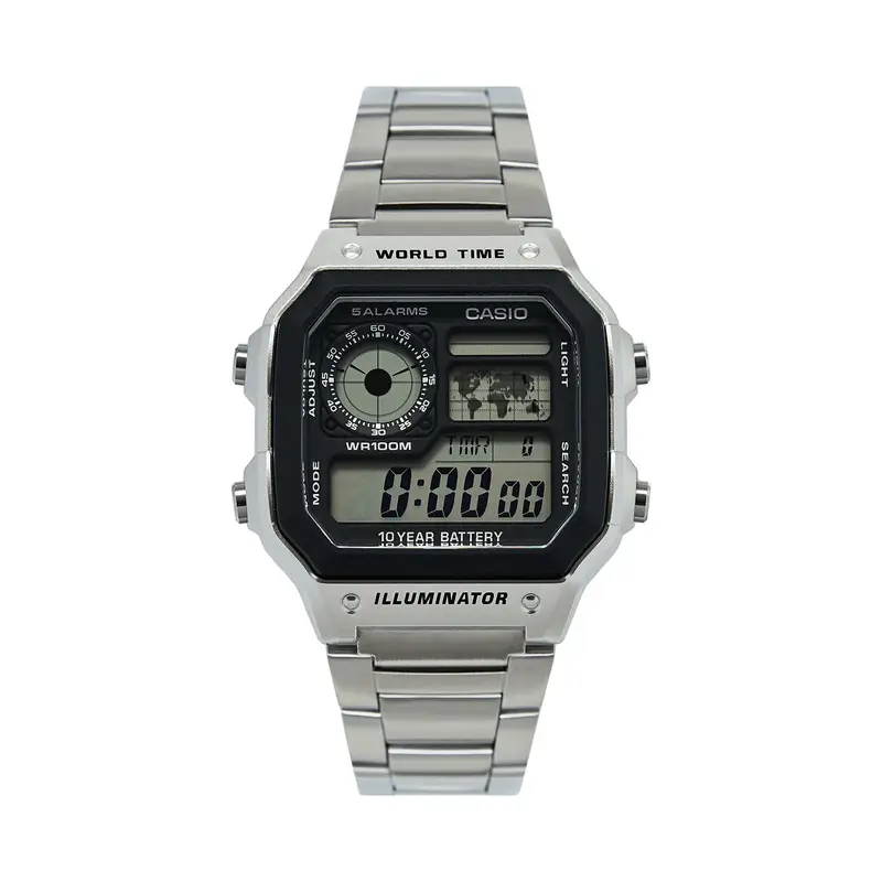 Casio Orologio AE-1200WHD-1AVEF Argento