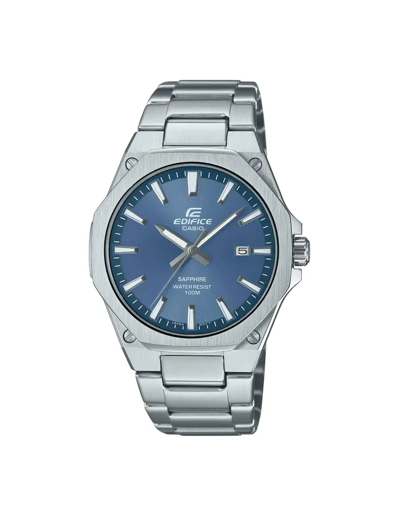 Casio Orologio Edifice Slim EFR-S108D-2AVUEF Satin Silver/Blue