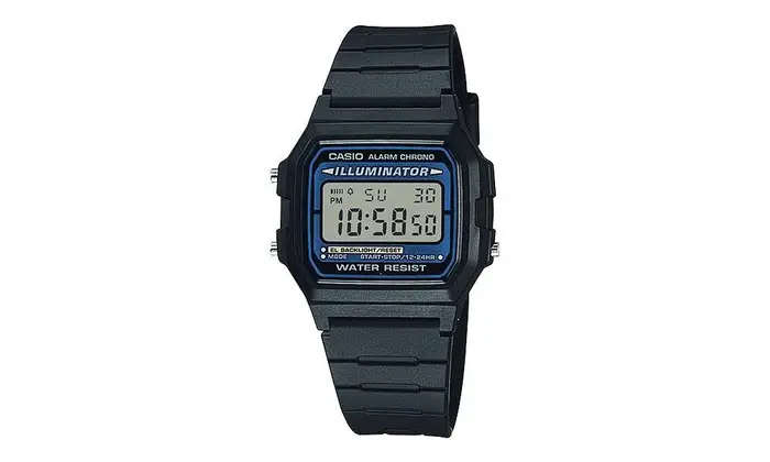 CASIO Orologio F-105W-1A - Nero - Resina - Sporty