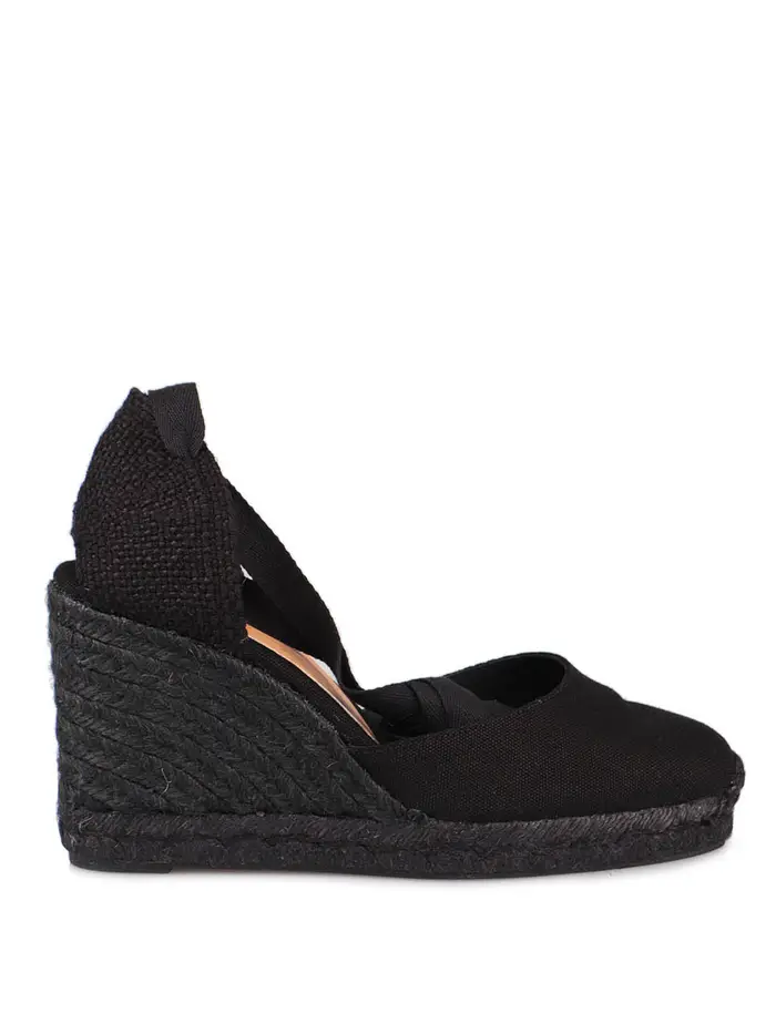 Espadrillas Carina con zeppa Nero