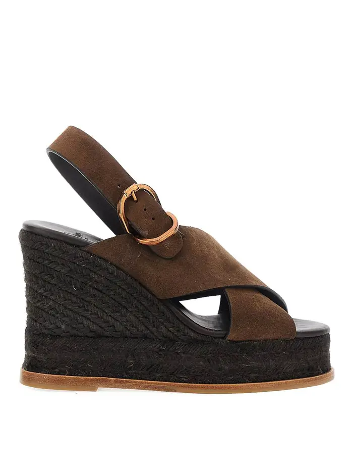 Castaner Sandali con zeppa Betina marrone scuro