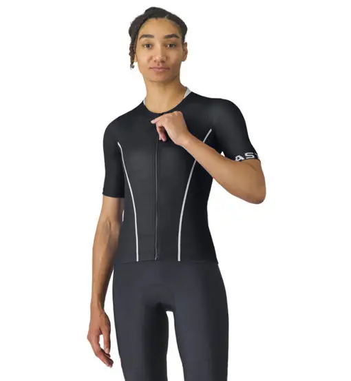 Castelli Anima Flow Jersey W - maglia ciclismo - donna Black