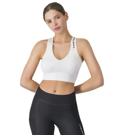 Comfort Travel Crop Top W - reggiseno sportivo - donna White