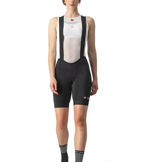 Endurance W Bibshort - pantalone bici con bretelle - donna Black