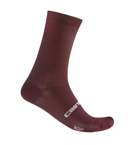 Castelli Espresso 18 - calzini ciclismo Bordeaux
