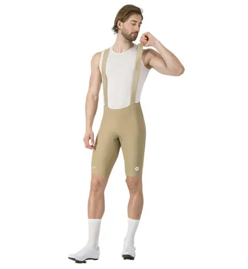 CASTELLI Espresso 2 Bibshort - pantaloni ciclismo - uomo Beige