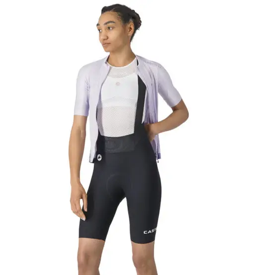 Castelli Espresso 2 W DT Bibshort W - pantaloni ciclismo - donna Black