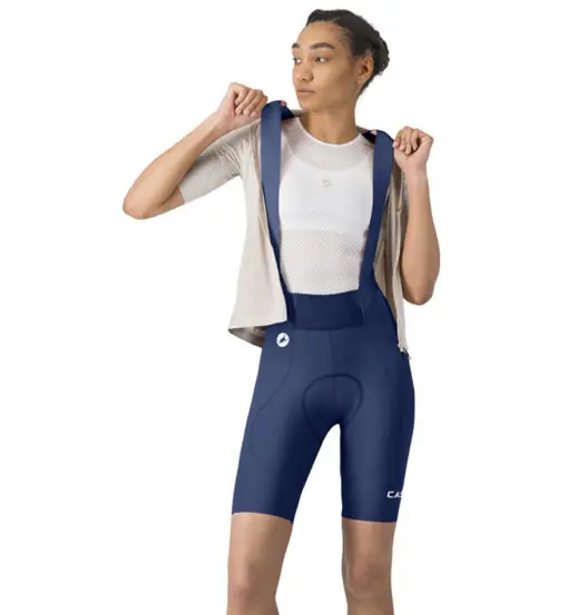 Castelli Espresso 2 W DT Bibshort W - pantaloni ciclismo - donna Blue