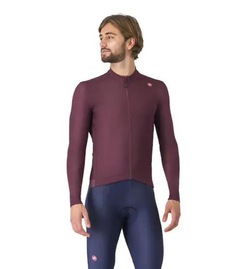 Castelli Espresso Thermal - maglia ciclismo - uomo Bordeaux