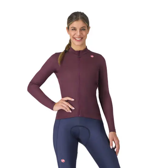 Maglia a manica lunga da donna Espresso Bordeaux