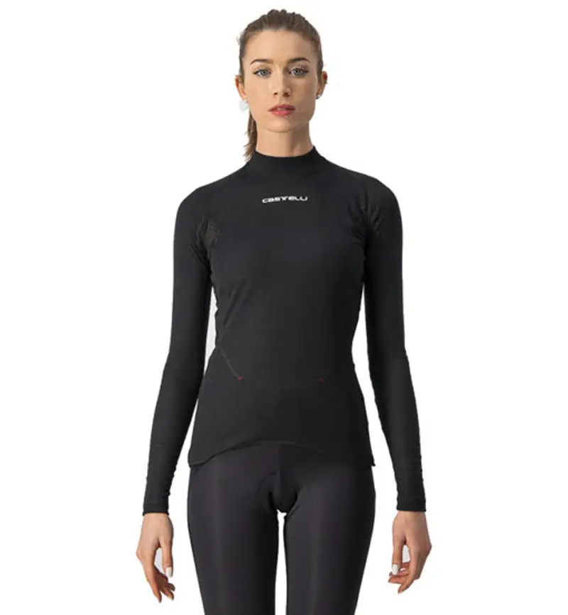 Castelli Flanders 2 W Warm - maglietta tecnica - donna Black