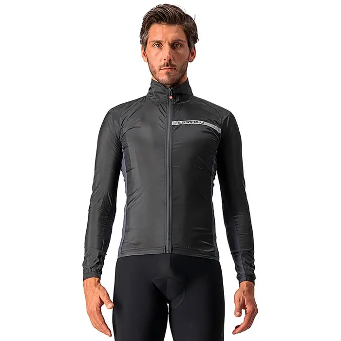Giacca Ciclismo Squadra Stretch Light Nero Uomo