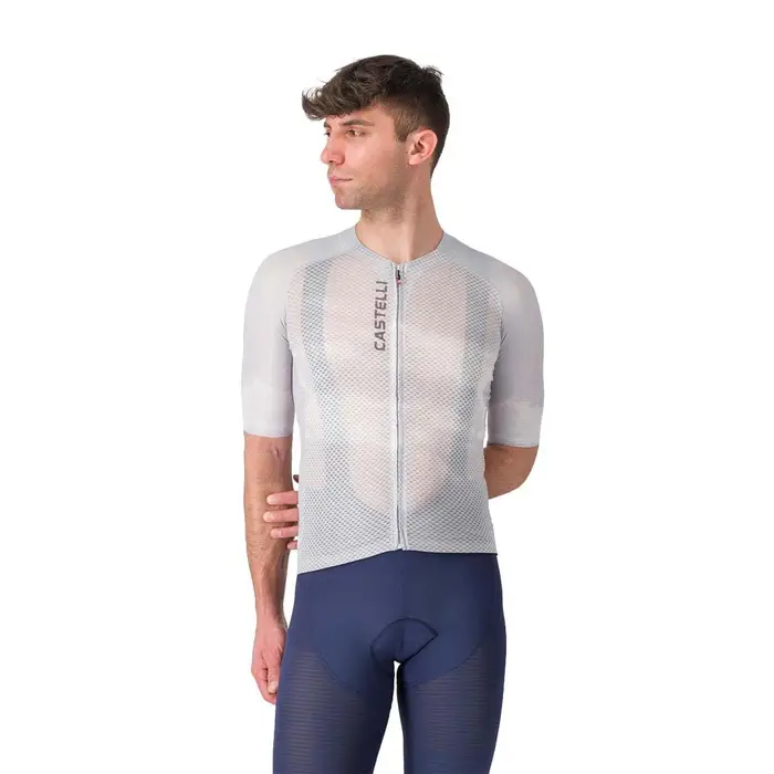 Castelli Maglia Ciclismo Climber A C Argento Gray Smoky Gray Uomo