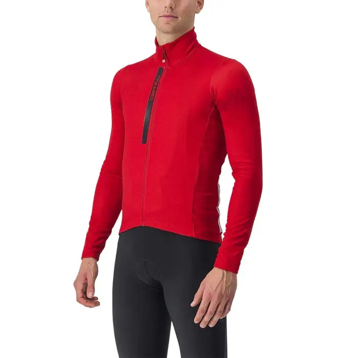 Maglia Ciclismo Entrata Thermal Rich Rosso Nero Uomo