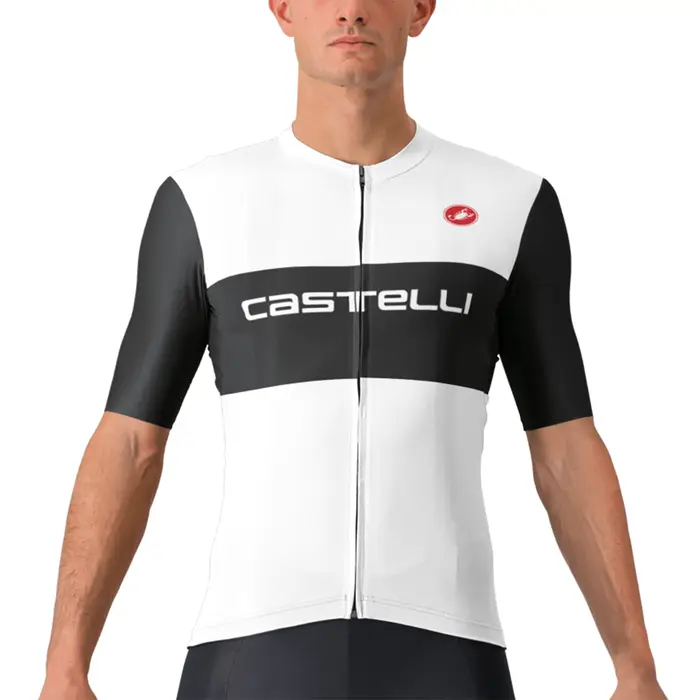 Castelli Maglia Fan Block Signature Collection Bianco