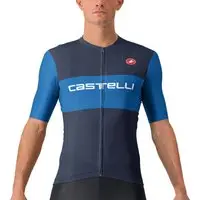 Castelli Maglia Fan Block Signature Collection Blu