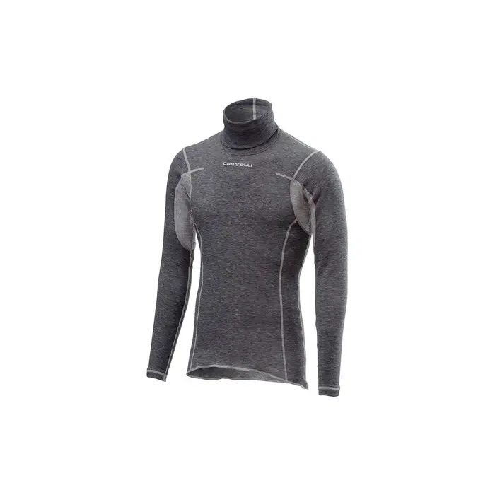 Maglia Manica Lunga Flanders Collo Alto Grigio Uomo