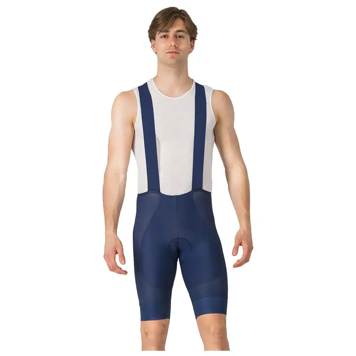 Castelli Pantaloncini con bretelle A/C Blu scuro