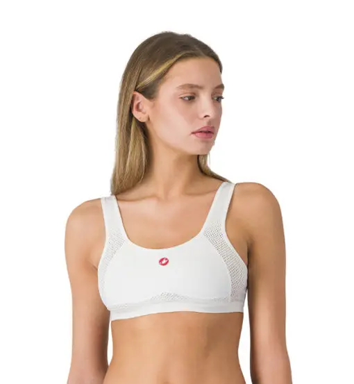 Castelli Reggiseno sport Rosso Corsa Bianco