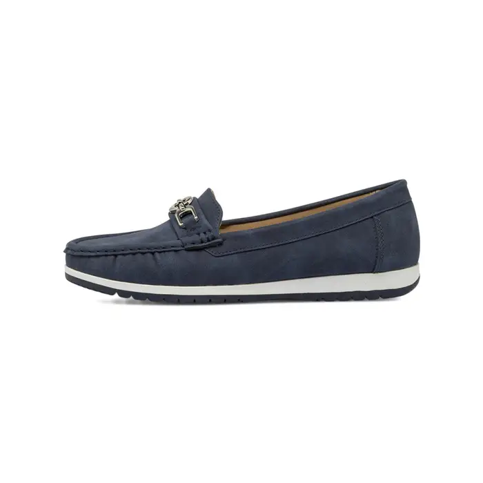 CASUAL COMFORT Mocassini blu comfort da donna con morsetto metallico