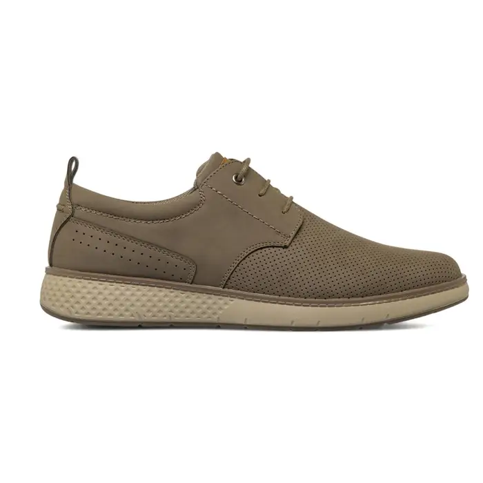 CASUAL COMFORT Scarpe stringate da uomo marrone fango traforate