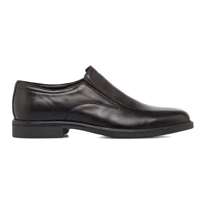 CASUAL COMFORT Slip-on comfort nere da uomo in pelle