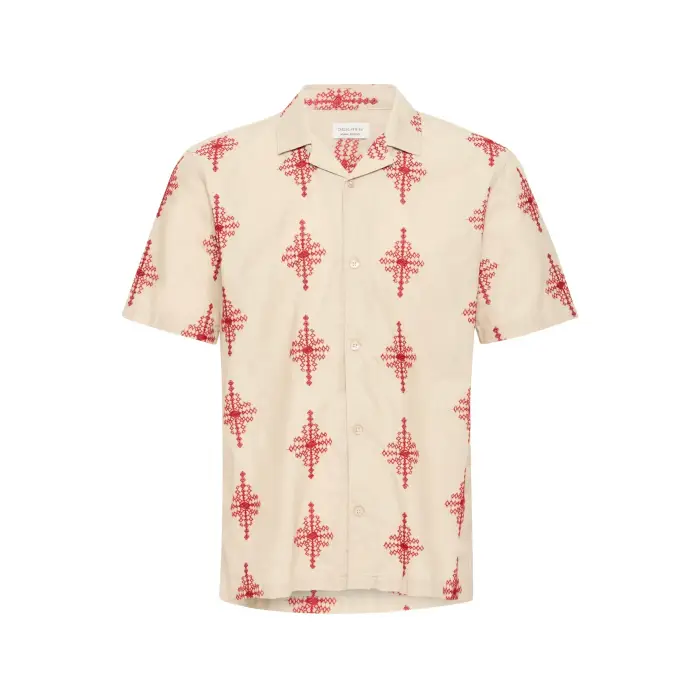 casual friday Camicia ricamata CFLeopold Gris