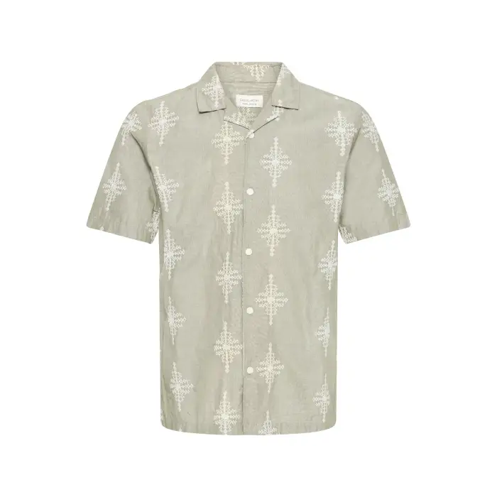 casual friday Camicia ricamata CFLeopold Vert
