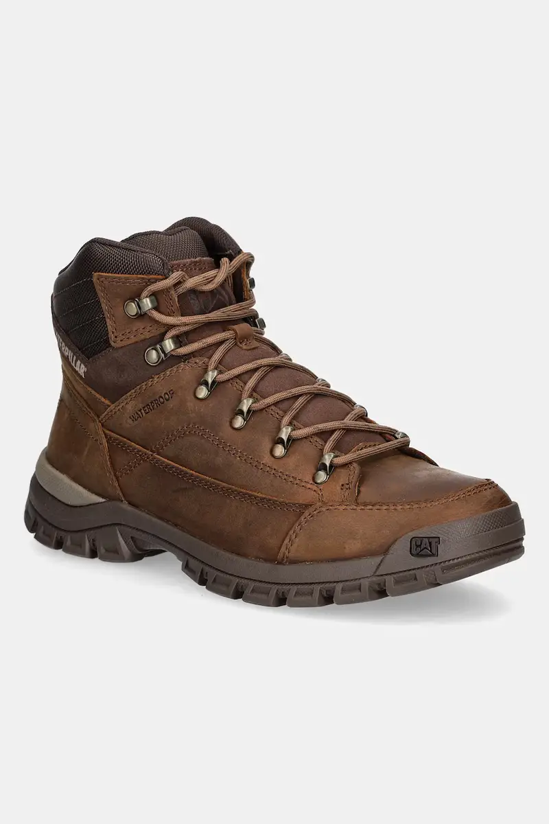 Cat Footwear scarpe in pelle THRESHOLD HIKER WP uomo colore marrone P725960