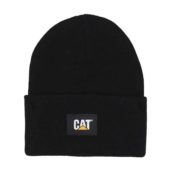 Caterpillar Berretto Label Cuff Beanie Nero