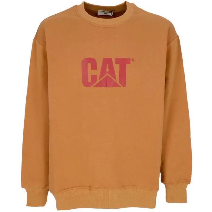 Caterpillar Felpa Felpa Girocollo Uomo Big Cat Logo Crewneck Duck Multicolore