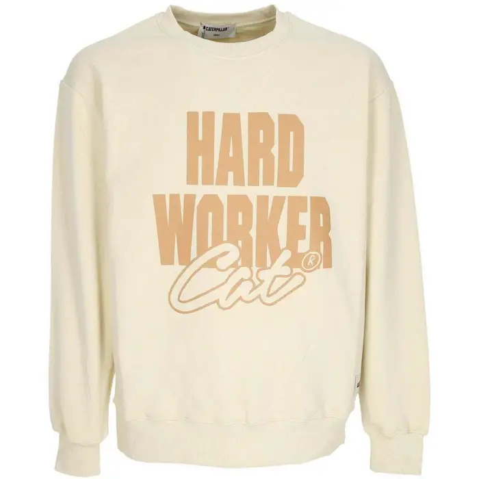 Caterpillar Felpa Felpa Leggera Girocollo Uomo Worker Crewneck Biscotti Multicolore