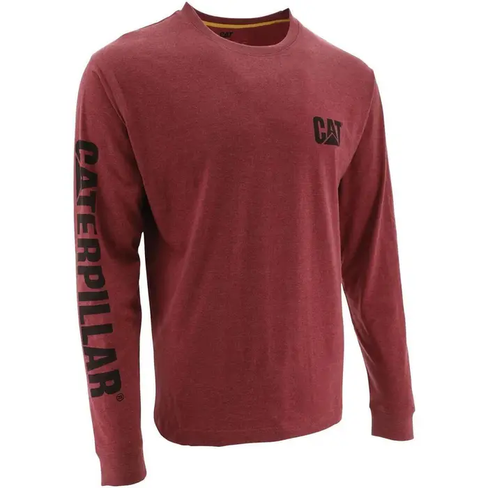 Caterpillar T-shirts a maniche lunghe Trademark Banner Rosso