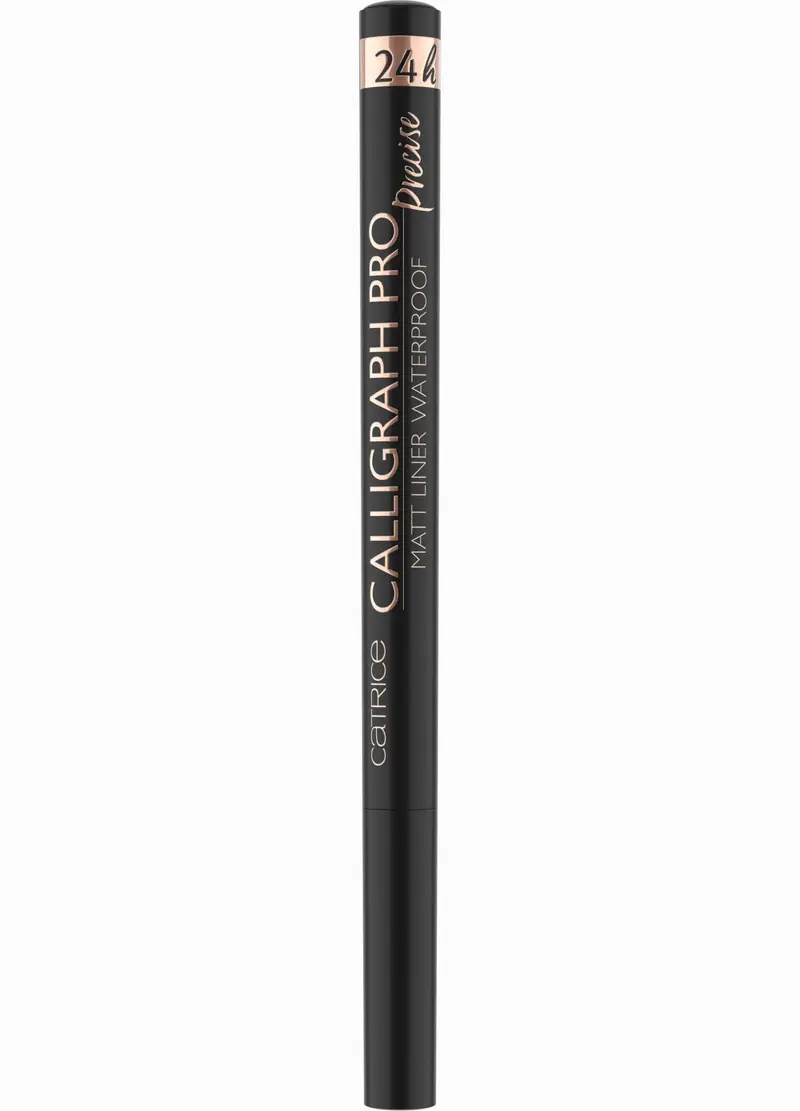 CATRICE Calligraph Pro Precise 24h Matt Eyeliner Waterproof 010, Donna, Nero