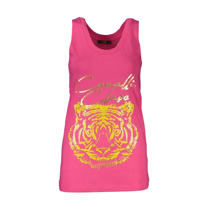 Cavalli Class Canotta Donna Rosa con Stampa
