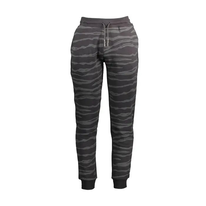 Cavalli Class Pantaloni Uomo Nero e Grigio con Stampa