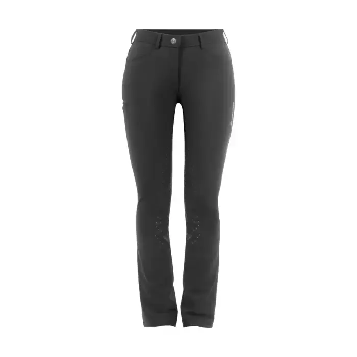 Pantaloni da equitazione full grip da donna Cavallo Cavalcoco Noir