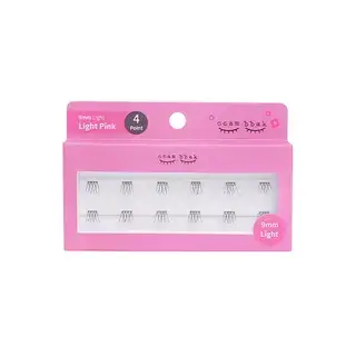ccam bbak Original Eyelash 4 Points - 9 Types 9mm Light