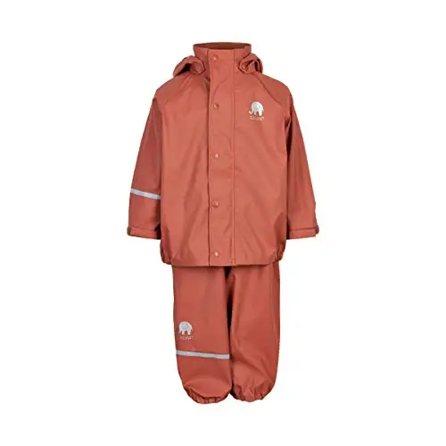 Celavi Basic Rainwear Set Giacca da Pioggia, Sequoia, 70 Bambina