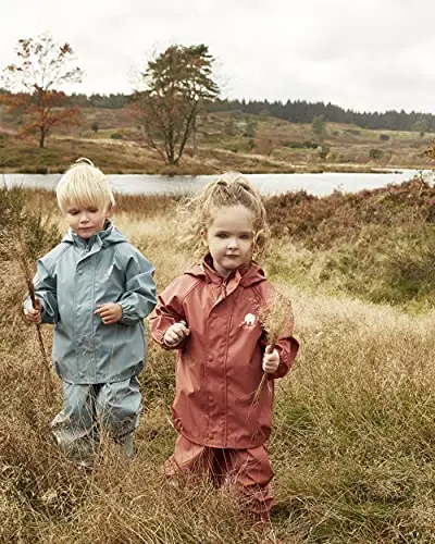 Celavi Basic Rainwear Set Giacca da Pioggia, Sequoia, 70 Bambina miniatura 3