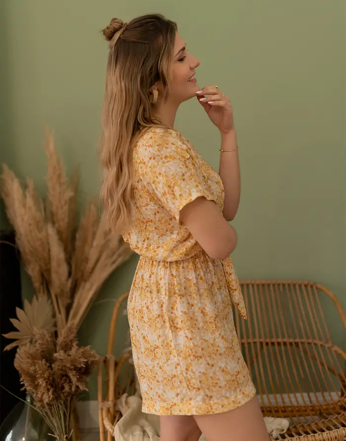 Céleste Tute jumpsuit Giallo 5020040 miniatura 3