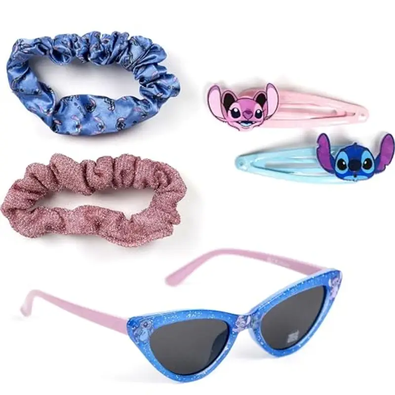 CERDÁ LIFE'S LITTLE MOMENTS Gafas De sol Si Summer 2025 Cappellino da Baseball, Set Belleza Stitch, Taglia Unica Unisex
