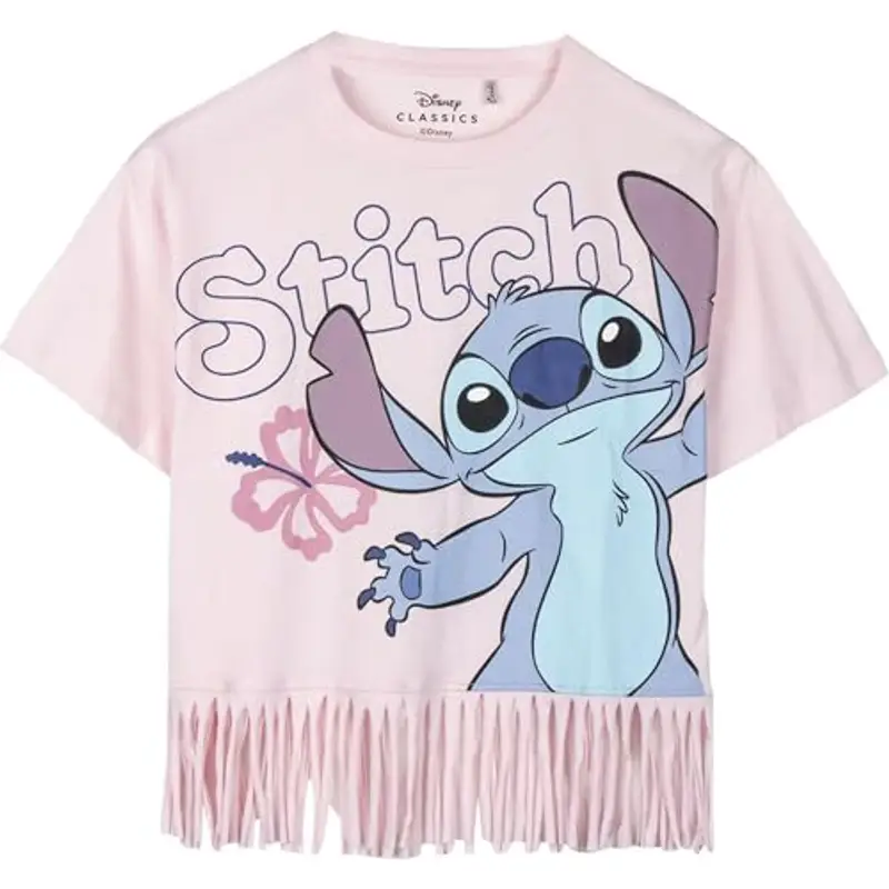 CERDÁ LIFE'S LITTLE MOMENTS Maglietta Stitch per Bambini Shirt, Pink, 14 Anni Girl's
