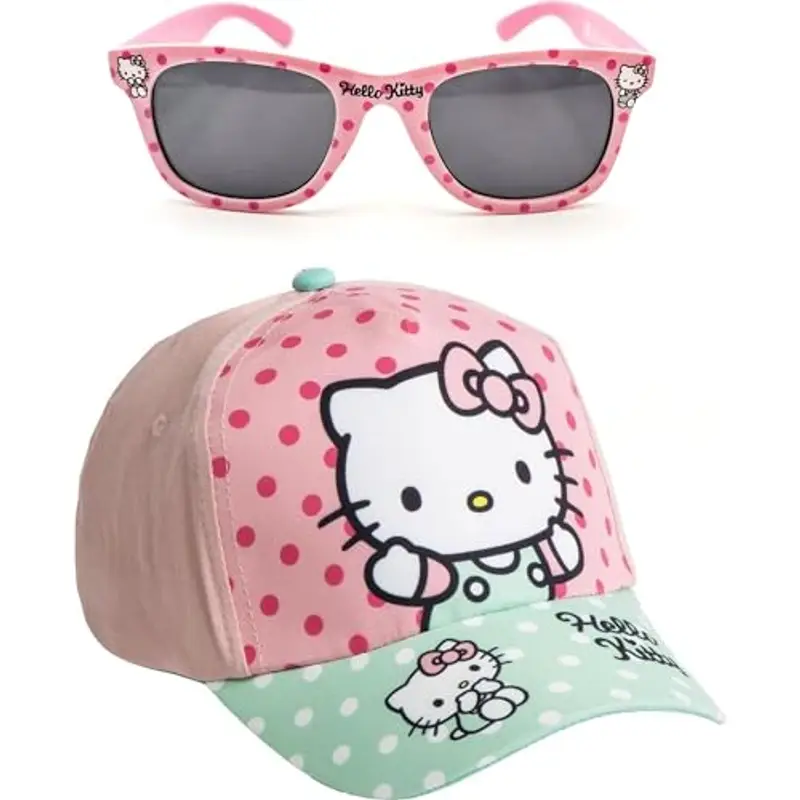 CERDÁ LIFE'S LITTLE MOMENTS Set De sol HK Summer 2025 Cappellino da Baseball, Gorra y Gafas Hello Kitty