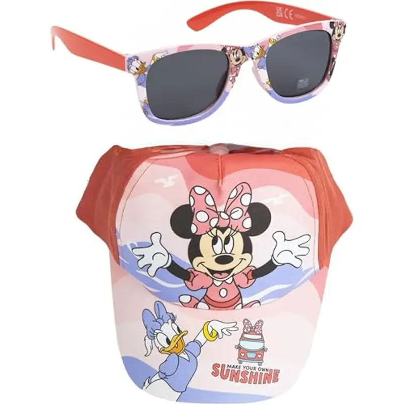 CERDÁ LIFE'S LITTLE MOMENTS Set De sol Mn Summer 2025 Cappellino da Baseball, Gorra + Gafas Minnie Mouse